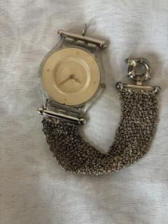 swatch skin スウォッチ シルバー 925ベルト レディース - メルカリ