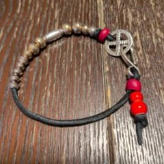 Larrysmithシルバービーズ レッドビーズ ブレスレットのサムネイル