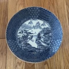 庫山窯 染付山中 美濃焼 大鉢 - メルカリ