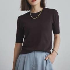 【試着のみ】anuans アニュアンス ハイゲージニットTEE ブラウン 試着のみ】anuans アニュアンス ハイゲージニットTEE ブラウン - メルカリ