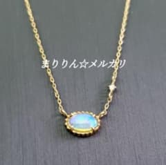 ete エテ K10 オパール&ダイヤモンド ネックレス - メルカリ