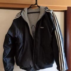 1990年代にハワイで購入adidas フード付きナイロンジャケットリバーシブルのサムネイル