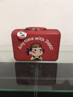 【激レア】　昭和レトロ　ブリキ缶　ミルキー　ペコちゃん