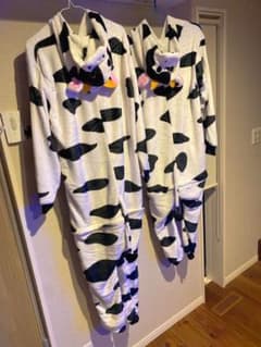 牛コスプレ　牛柄　牛着ぐるみ　Mのサムネイル