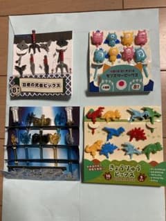 お弁当ピックまとめ売り4種セット忍者武器モンスター恐竜子供用のサムネイル
