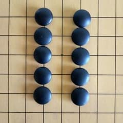 35号碁石セット 白石182個 黒石183個 日向特製【美品】蛤碁石 35号 本那智黒 本蛤碁石 白186個 黒182個