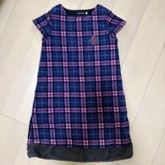 BeBe ベベ チェック柄 ワンピース 半袖のサムネイル
