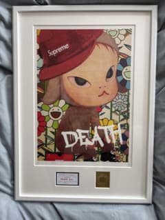 マット額装付/DEATHNYC/限定アートポスター/奈良美智/シュプリーム