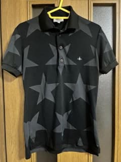 Vivienne Westwood MANブラック 星柄 ポロシャツ 44 Vivienne Westwood 星柄ポロシャツ 44 - メルカリ