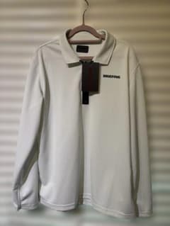 新品】ブリーフィングレディースサイズL 長袖ZIP SHIRT ホワイト