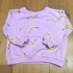 ZARA バナナ　トレーナー98 ラベンダーのサムネイル