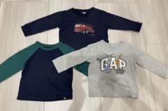 baby gap 長袖 ロンT まとめ売り　男の子　3枚セットのサムネイル