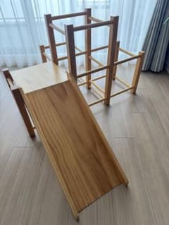 決まりましたタンスのゲン木製ジャングルジム 木製ジャングルジム 現役ママが考えた すべり台付き 頑丈 ジャングル
