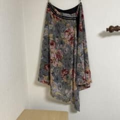 花柄 ラップスカート 巻きスカートのサムネイル