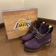 激レア　timberland lakers ブーツ　レイカーズ
