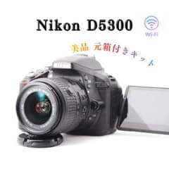 美品 元箱付き】Nikon D5300 Wi-Fi スマホ転送 高画質 自撮り - メルカリ
