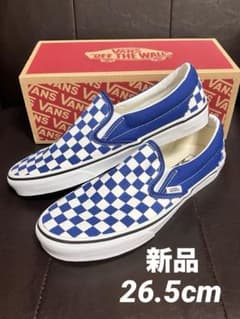 Thumbnail of VANS バンズ スリッポン チェッカー 新品 青 スニーカー ブルー 26.5