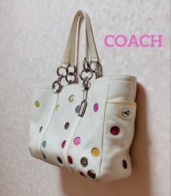COACHショルダーバッグ　ドット柄のサムネイル
