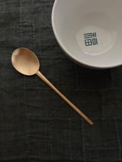 한국 골동품 황동 스칼라 숟가락 칼집 no.13