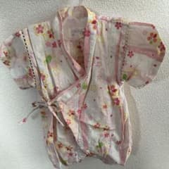 ベビー甚平 ロンパース 桜柄 ピンクのサムネイル