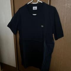 LACOSTE Vネック Tシャツ 紺　サイズ3のサムネイル