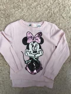 H&M♡ミニーちゃん キラキラ薄手のニットのサムネイル