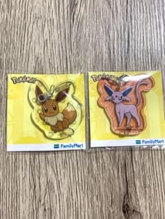 ファミマ限定 ポケモン アクリルキーホルダー アクキー イーブイ エーフィのサムネイル