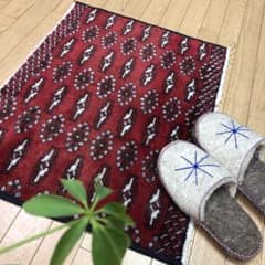 ペルシャ絨毯 ヴィンテージラグ 77×60cm 手織り オールド persia ペルシャ絨毯 ヴィンテージラグ 77×60cm 手織り オールド persia