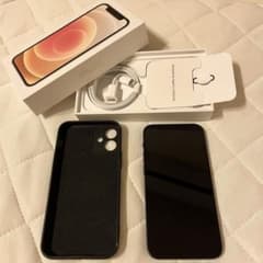 【美品】iPhone 12mini ブラック ケース付 128GB SIMフリーのサムネイル