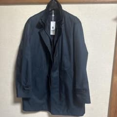 EDWARD'S ネイビー ステンカラーコート 〔XL〕新品タグ付きのサムネイル