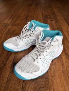 ASICS バスケットボールシューズ ホワイト ブルーのサムネイル