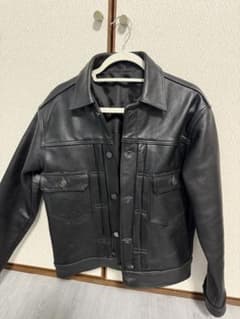 レザージャケット ライダース ブラックのサムネイル