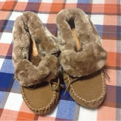 ファー❤️モカシン❤️モフモフ美品のサムネイル