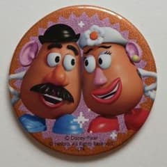 トイ・ストーリー ミスター&ミセス・ポテトヘッド 缶バッジのサムネイル