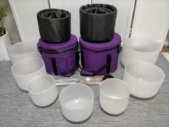 新品・432hz】クリスタルボウル 7チャクラセット（モデル③） ケース 
