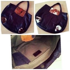 けえち様  お取り置き 美品  未使用 本革 バッグ 牛革 bag ファーのサムネイル