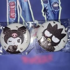 サンリオ 刺繍缶バッジ クロミ バツ丸のサムネイル