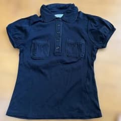 NINE HALF 半袖 ストレッチポロシャツ ブラックのサムネイル