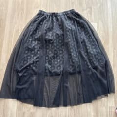 Pom Ponette 黒 チュールスカート　size150のサムネイル