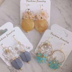 ハンドメイドピアス イヤリング3点セットのサムネイル