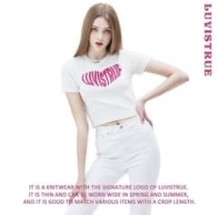 韓国　luvistrue アイドル着用　サマーニット　luv is trueのサムネイル