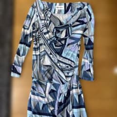 EMILIO PUCCI 幾何学模様 長袖ワンピース - メルカリ