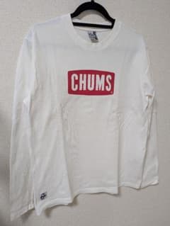 CHUMS ロゴ入り 長袖Tシャツ Mサイズ ホワイトのサムネイル