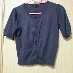 【Zinn様専用】茶色の半袖カーディガンのサムネイル
