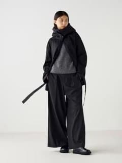 UNIQLO C レディース ワイドパンツ M ブラックのサムネイル
