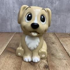 ⭐️当時物⭐️昭和レトロ ⭐️ビンテージ ⭐️子グマ 子イヌ 動物 ⭐️ソフビ⭐️ 2F 【昭和レトロ】JA貯金箱 いぬ 犬 ドッグ ソフビ人形 ノベルティ