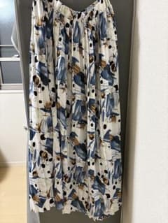 プリーツスカート ロング丈 総柄 OLIVE des OLIVEのサムネイル