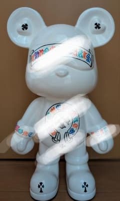 33cm 手描きくま 垂らしアート ベアアート 流体アート - メルカリ