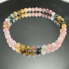 マルチトルマリン天然石ブレスレット