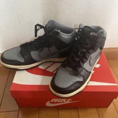 NIKE DUNK HIGH ブラック グレー スニーカーのサムネイル